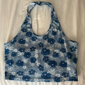 Floral halter top